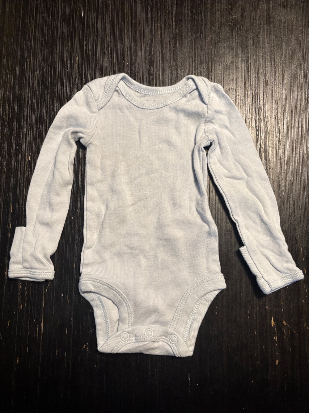 ☀️3/$15 bundle☀️ Carter's Pale Blue Long-Sleeve Infant Bodysuit
